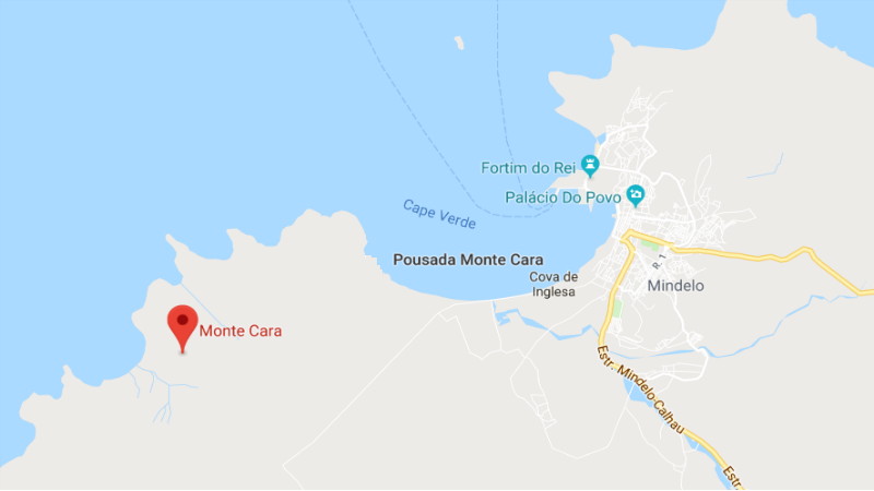 Kaart ligging Monte Cara